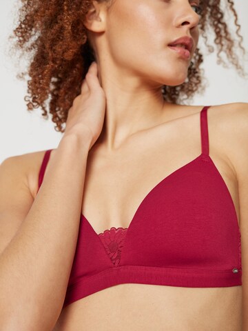 Skiny Triangle Bra in Red