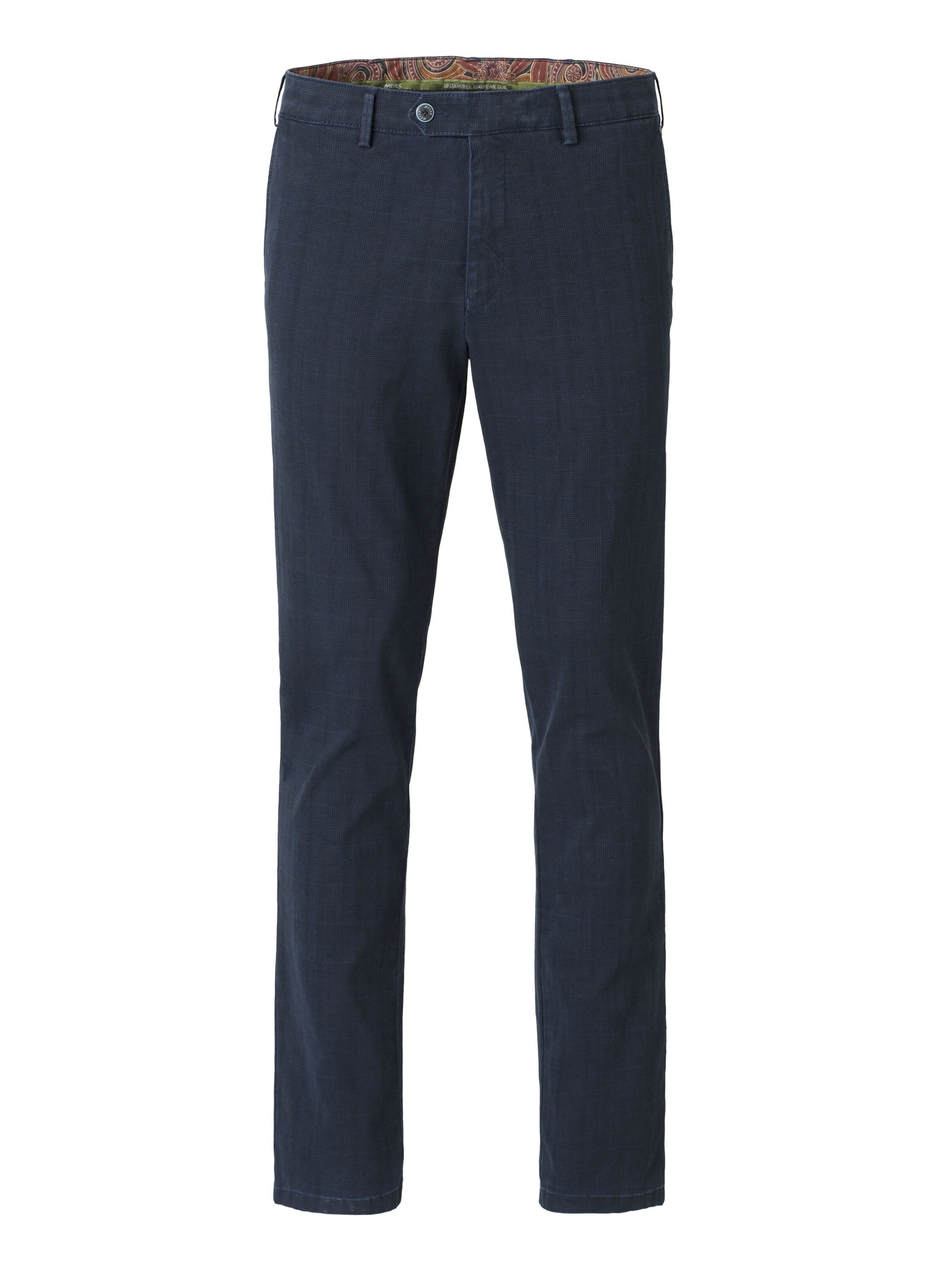 MEYER Regular Chinohose 'Rio' in Blau: Vorderseite