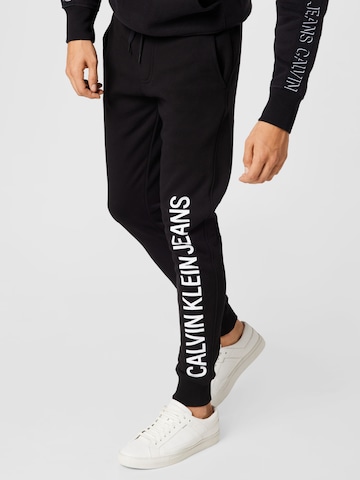 Calvin Klein Jeans Regular Pants in Black: front