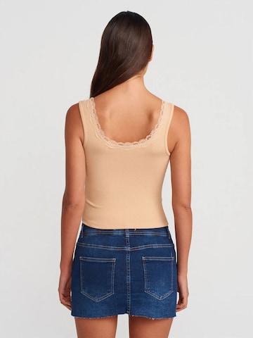 Chemisier 'Blusen' Dilvin en beige