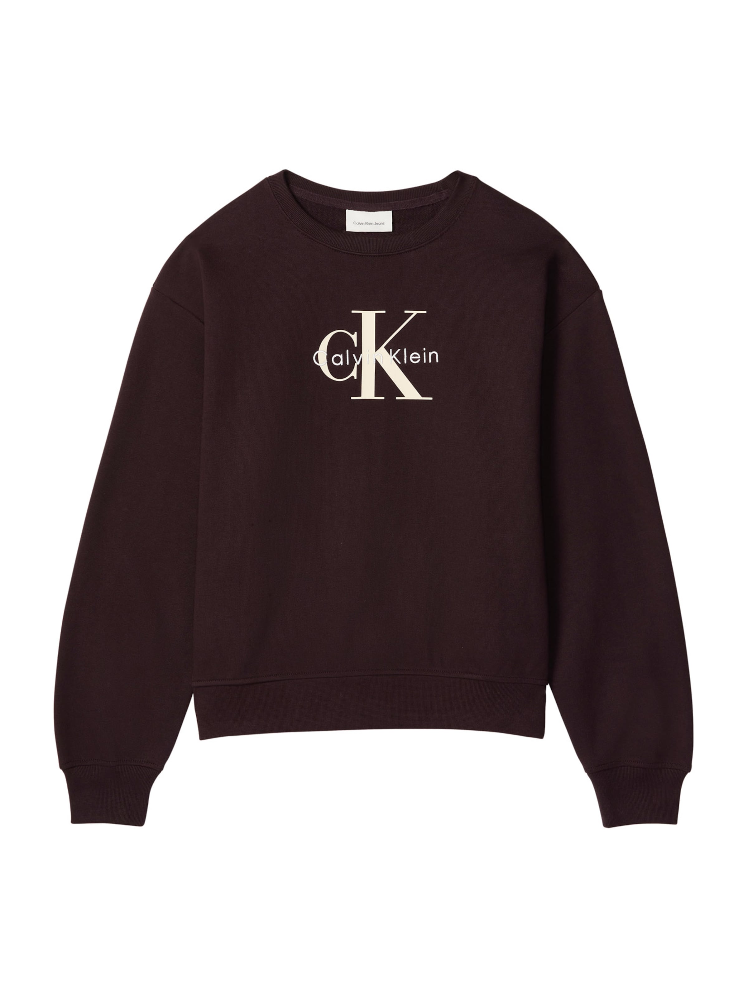 Calvin Klein Jeans Sweatshirt i brun: forside