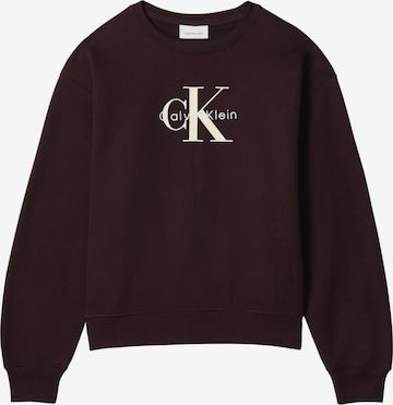 Felpa di Calvin Klein Jeans in marrone: frontale