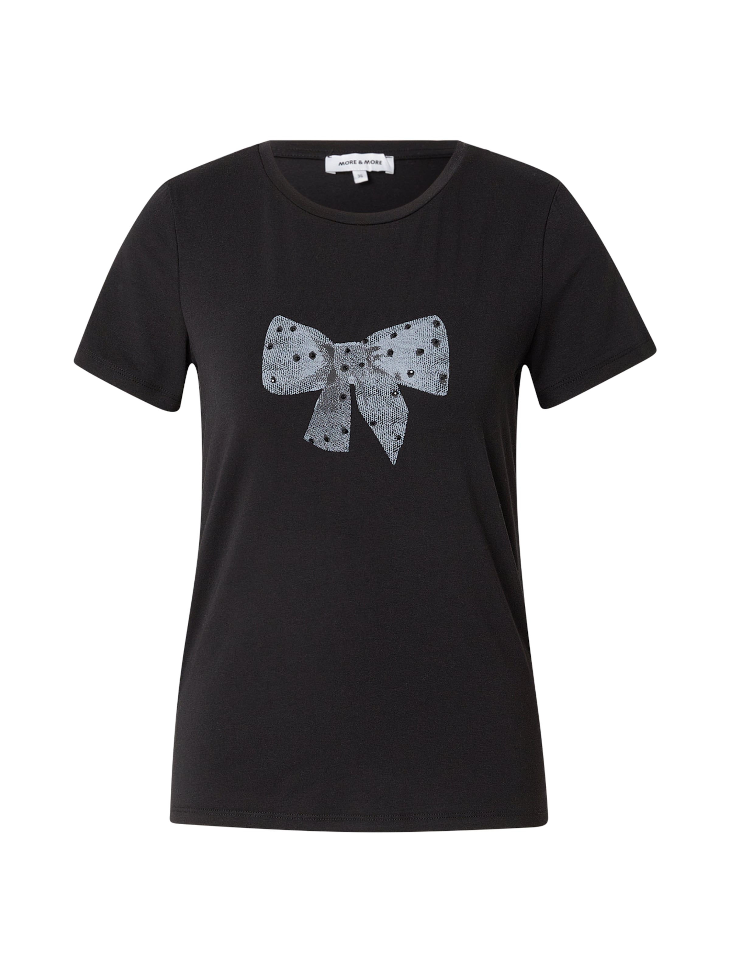 T-shirt MORE & MORE en noir : devant