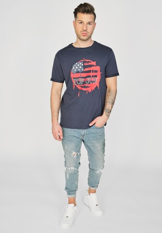 TOP GUN T-Shirt 'TG20213014' in Blau