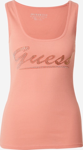 GUESS Top | oranžna barva: sprednja stran