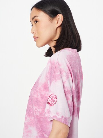 RVCA Shirt 'THUG ROSE' in Roze