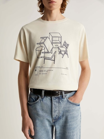 T-Shirt 'Showroom' Scalpers en blanc