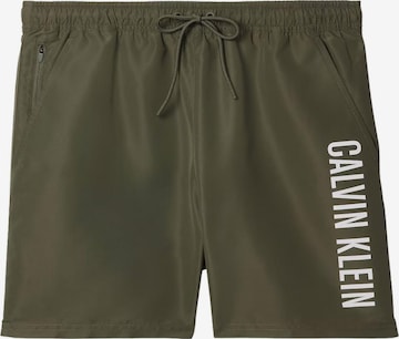 Pantaloncini da bagno 'CALVIN KLEIN MEDIUM DRAWSTRING Costumi da bagno' di Calvin Klein in verde: frontale