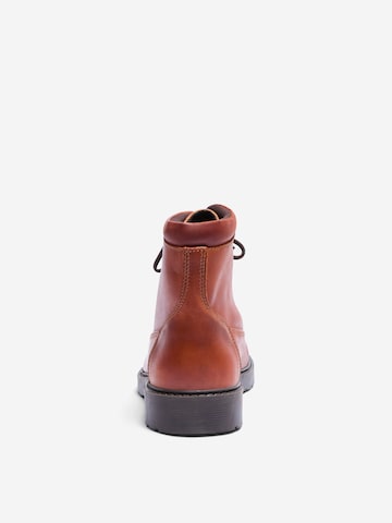 SELECTED HOMME Lace-Up Boots 'Mads' in Brown