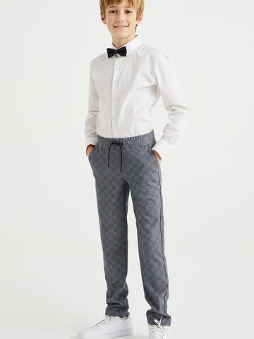 WE Fashion Slimfit Kalhoty – šedá