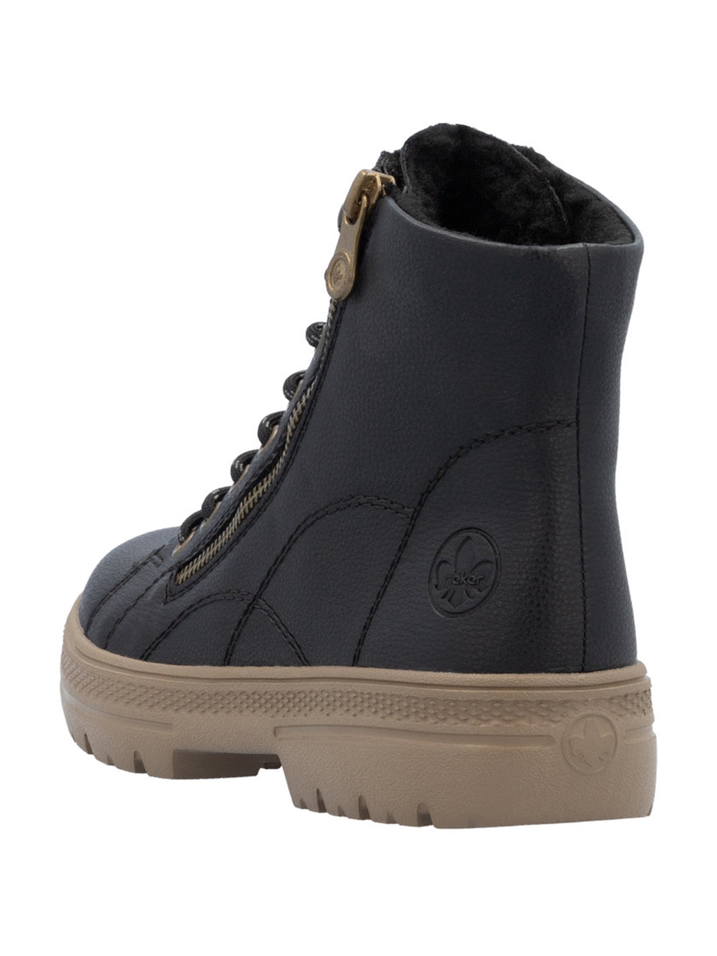 Bottines à lacets Rieker en noir