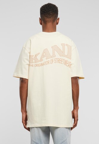 Maglietta di Karl Kani in beige: frontale