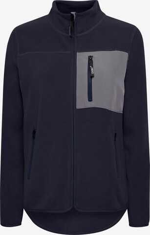 Oxmo Fleece jas 'Nymfe' in Blauw: voorkant