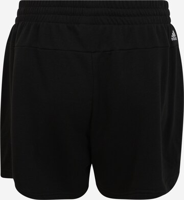 ADIDAS SPORTSWEAR Regular Workout Pants 'Essentials  Logo ' in Black