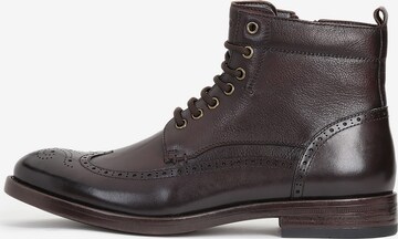 Kazar Lace-Up Boots in Brown: front