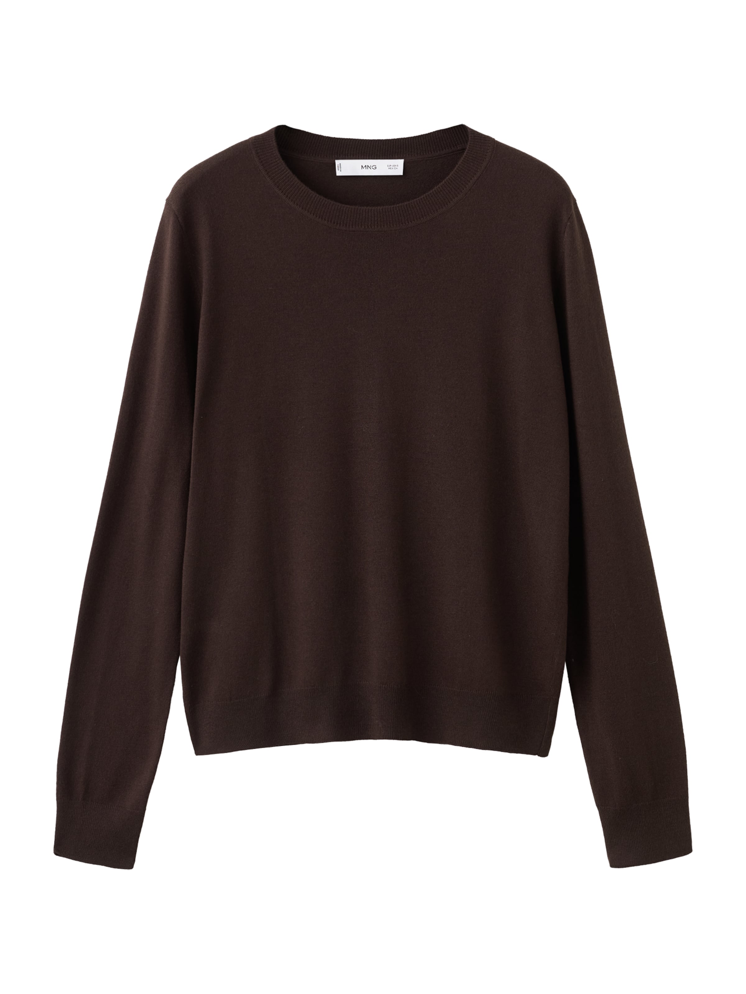Pulover 'LUCCA' de la MANGO pe maro: față