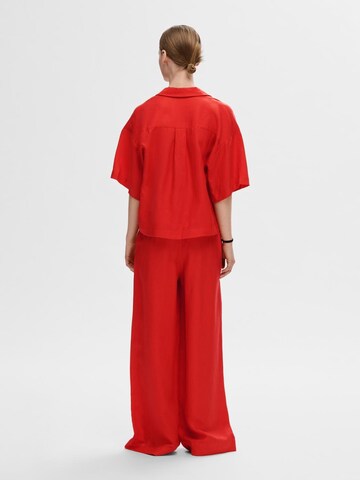 SELECTED FEMME - Blusa 'Lyra' em vermelho