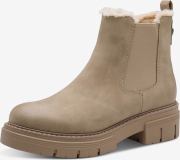 MARCO TOZZI Botki Chelsea w kolorze szary: przód