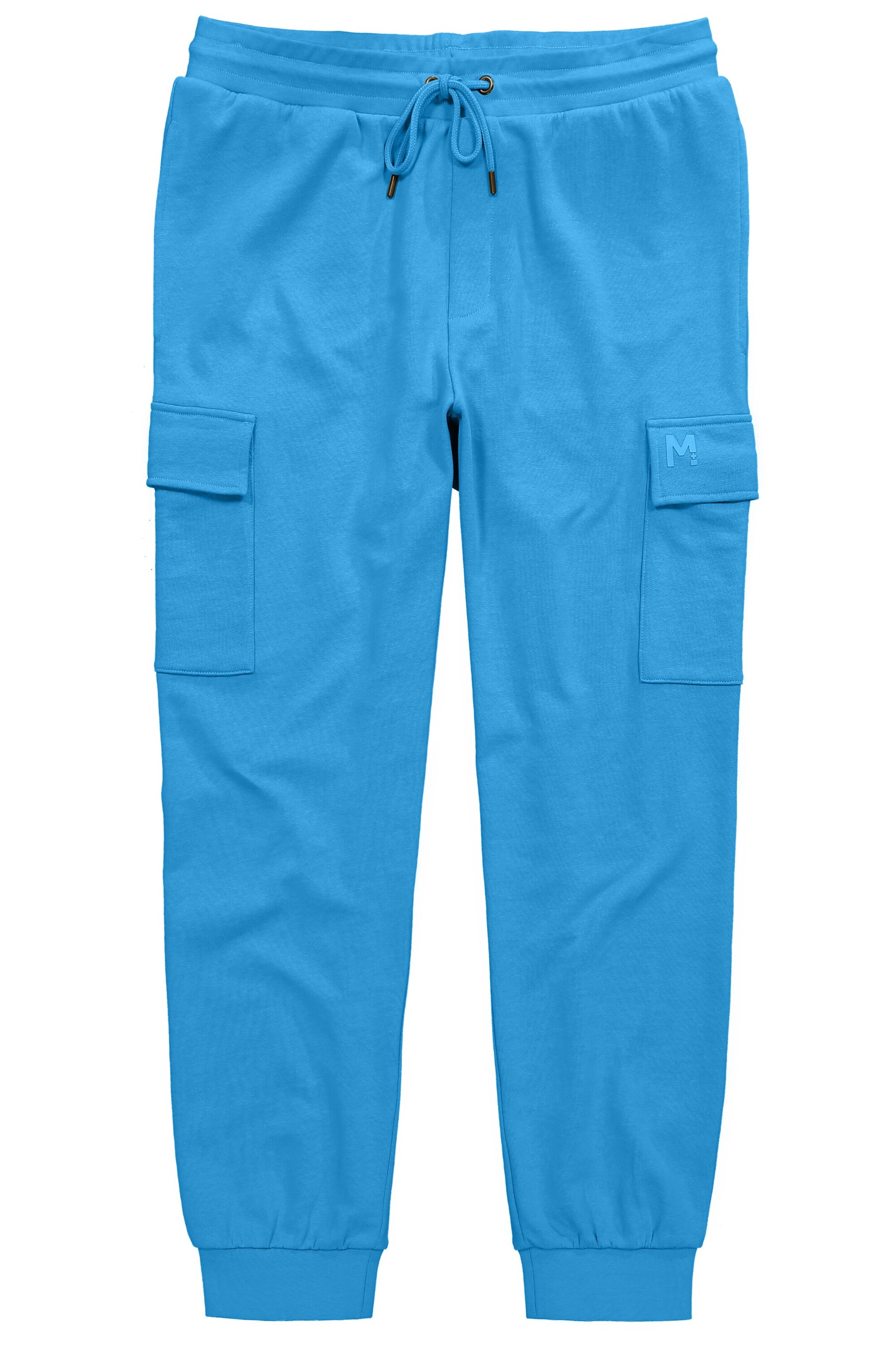 Men Plus Tapered Cargohose in Blau: Vorderseite