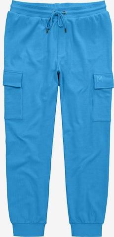 Men Plus Cargobroek in Blauw: voorkant