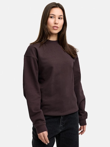 Daily Cotton Sweatshirt 'DCSORIA' in Brown: front
