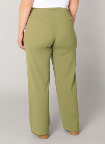 BASE LEVEL CURVY Loose fit Pants in Green