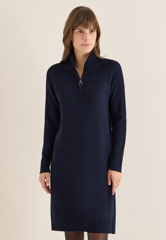 CECIL Knitted dress in Blue: front