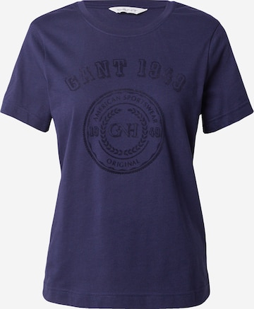 T-shirt GANT en bleu : devant