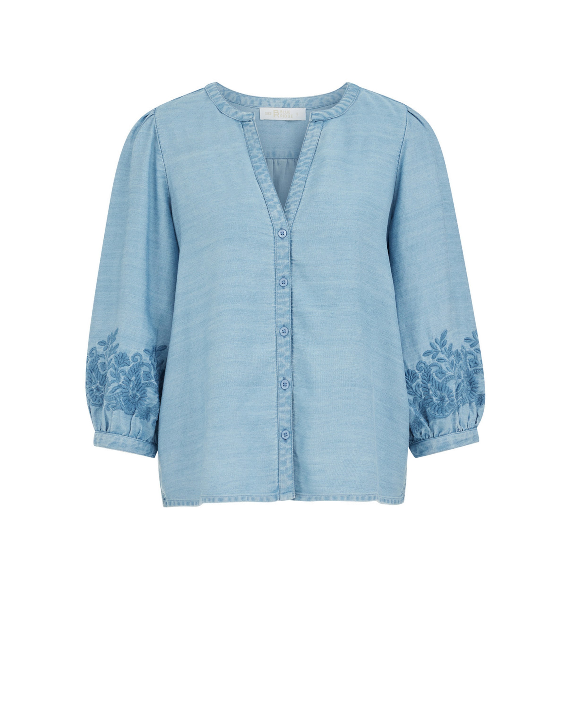 Chemisier WE Fashion en bleu : devant