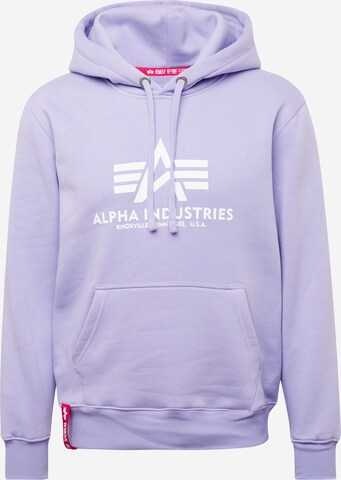 Sweat-shirt ALPHA INDUSTRIES en violet : devant