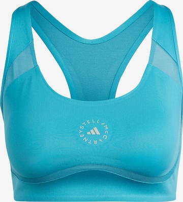 Bustier Soutien-gorge de sport 'Truepurpose Power Impact' ADIDAS BY STELLA MCCARTNEY en bleu : devant