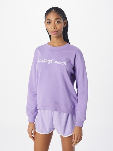 The Jogg Concept - Sweatshirt 'SAFINE' em roxo: frente