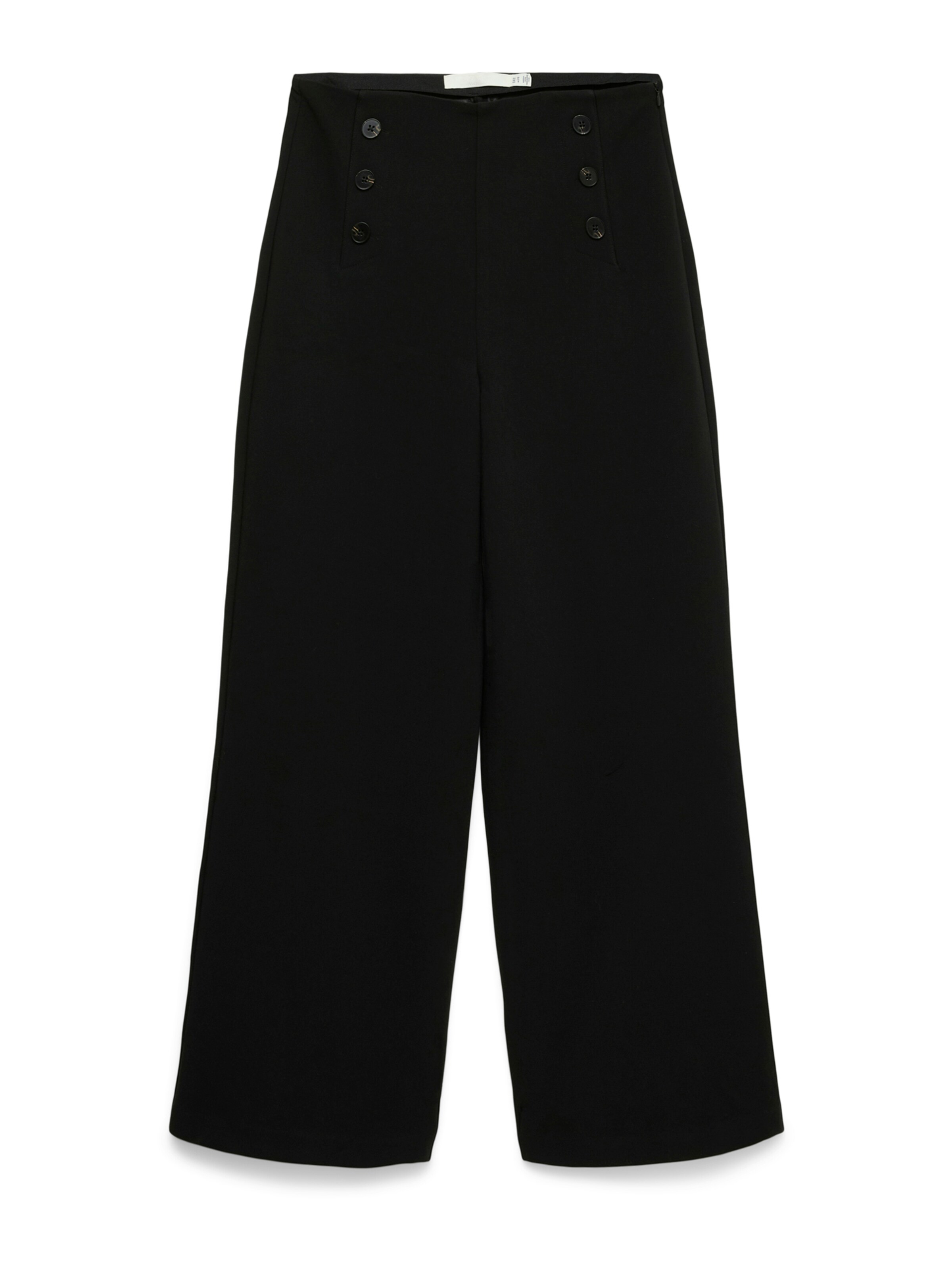 VERO MODA - regular Pantalón en negro: frente