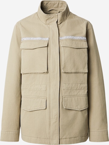 ONLY Välikausitakki 'ONLELENA' värissä vihreä: etupuoli