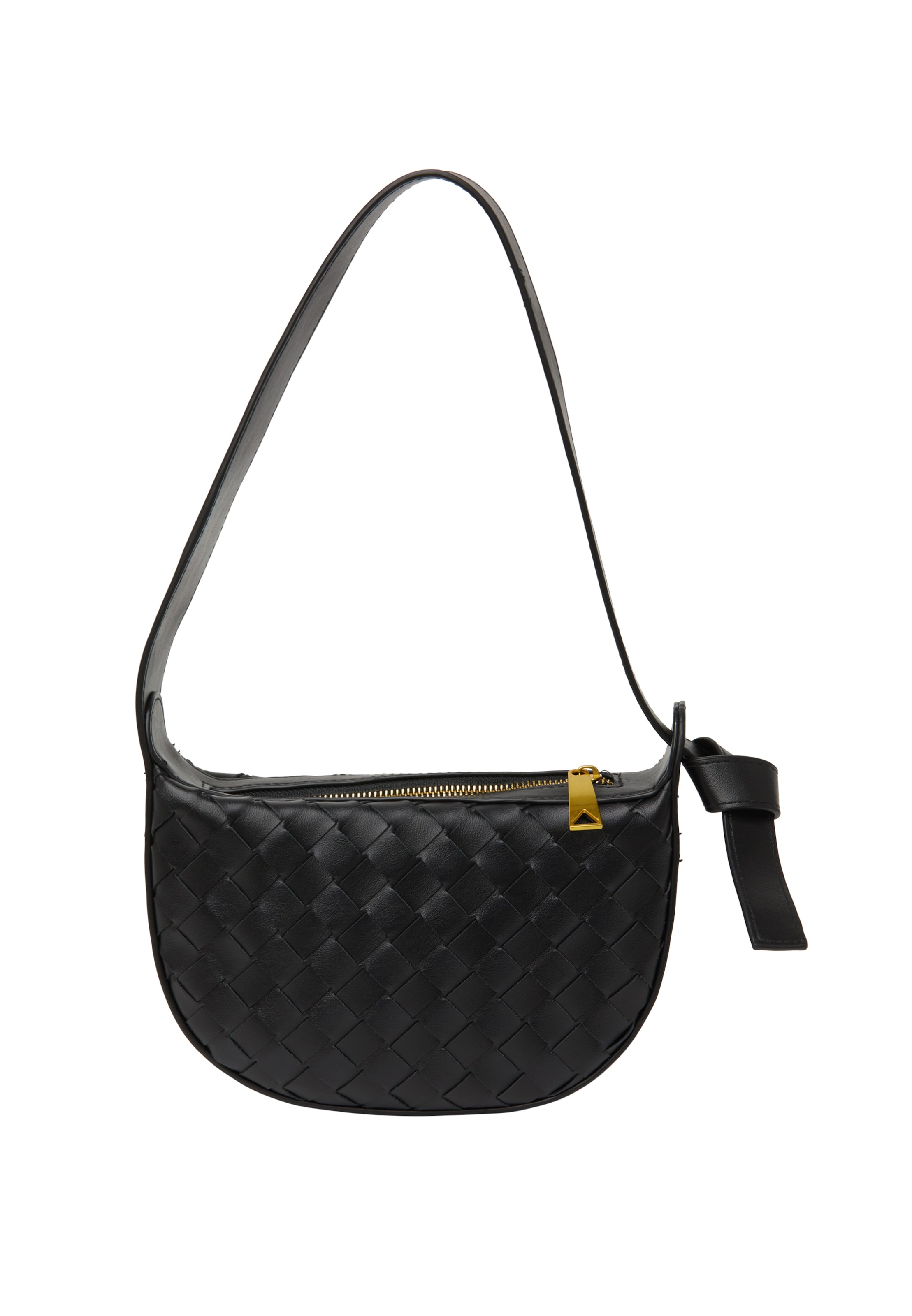 NAEMI - Mala de ombro em preto: frente