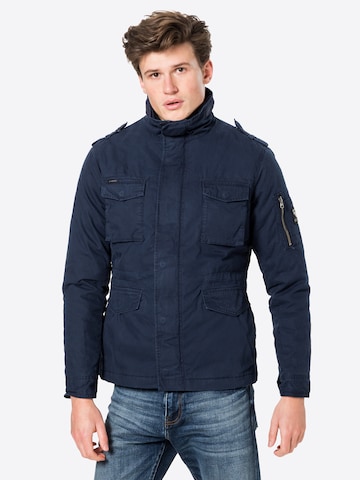 Superdry Regular fit Between-Season Jacket 'Rookie' in Blue: front