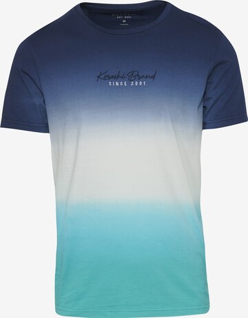 T-Shirt KOROSHI en bleu : devant