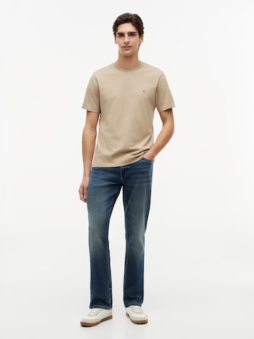 T-Shirt 'ESS SEASONAL' TOMMY HILFIGER en beige