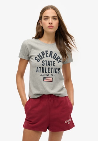 Superdry Shirt 'Athletic' in Grey: front