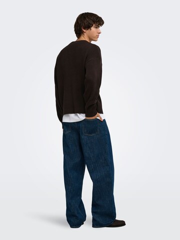 Only & Sons Sweater 'ONSArlok' in Brown