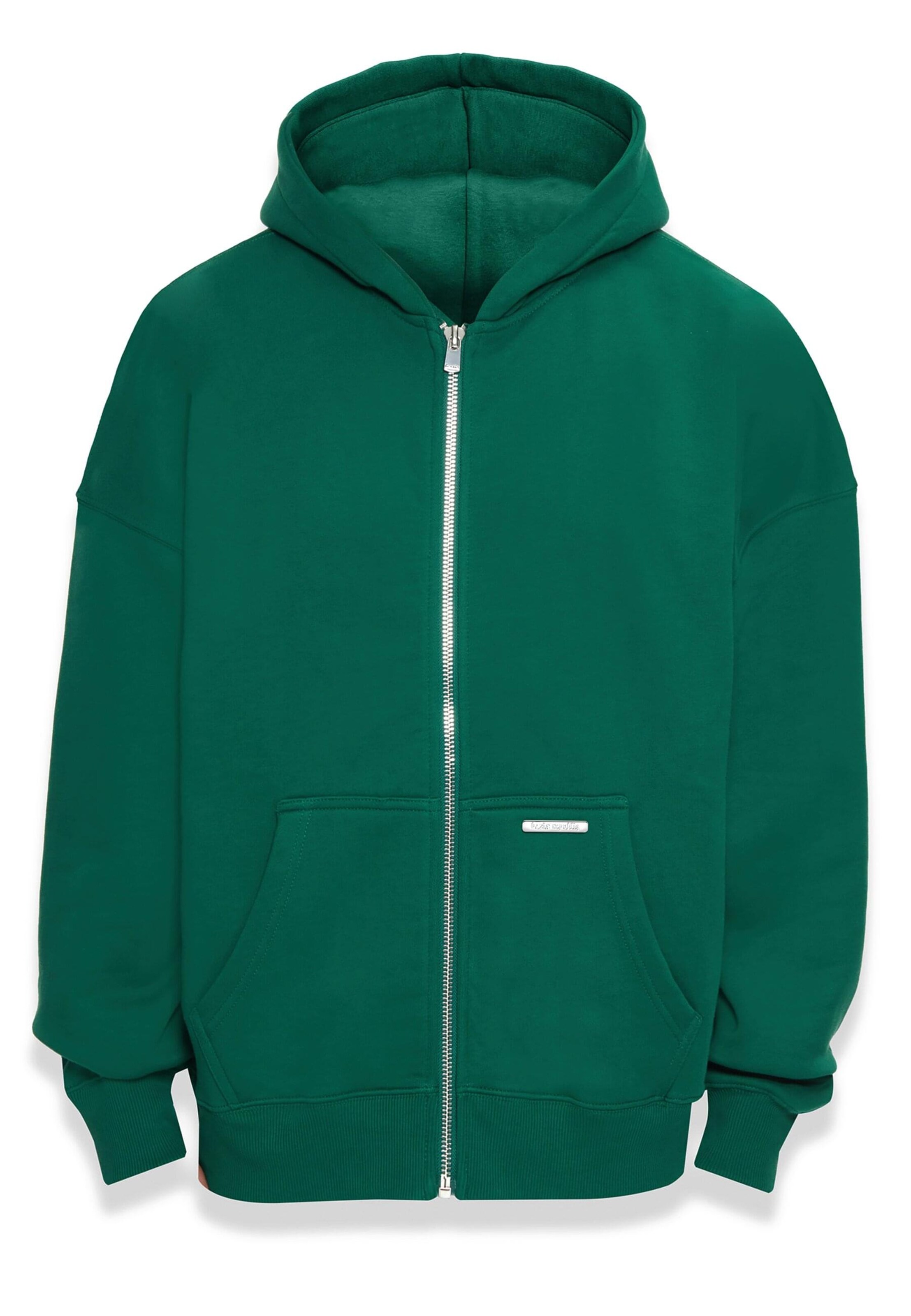 Dropsize Tepláková bunda - Zelená: predná strana