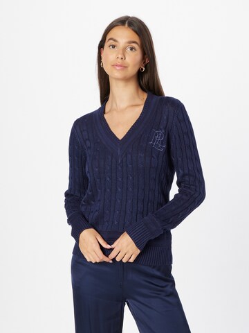 Pull-over 'MEREN' Lauren Ralph Lauren en bleu : devant