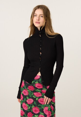 Fabienne Chapot Strickjacke in Schwarz: Vorderseite