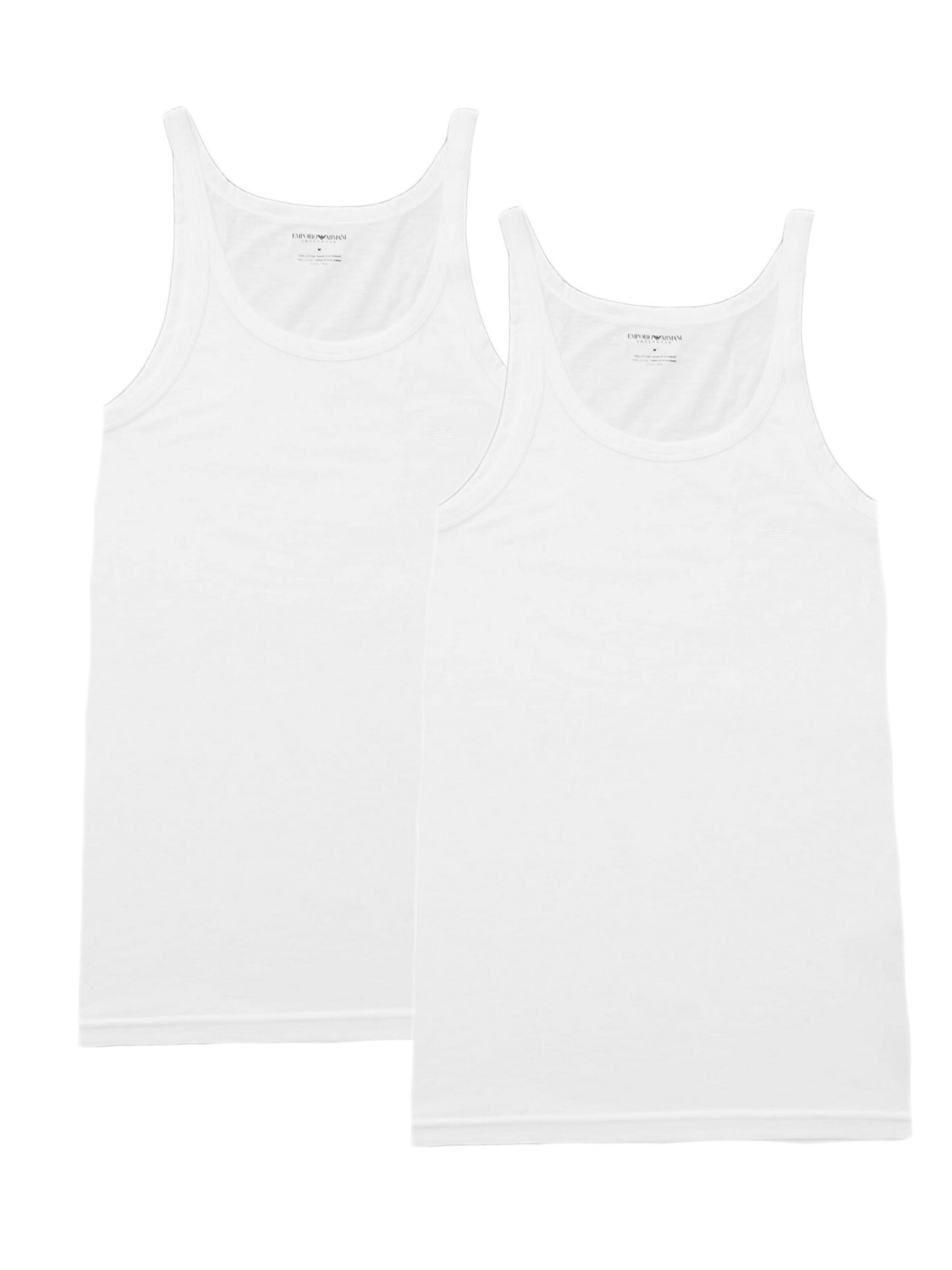 Emporio Armani T-Shirt en blanc, Vue avec produit