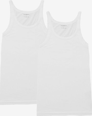 T-Shirt Emporio Armani en blanc : devant