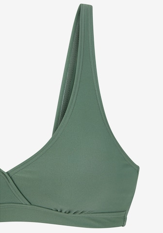 LASCANA - Triangular Top de biquíni em verde