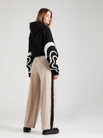 florence by mills exclusive for ABOUT YOU Wide leg Trousers 'Haystack' in Beige
