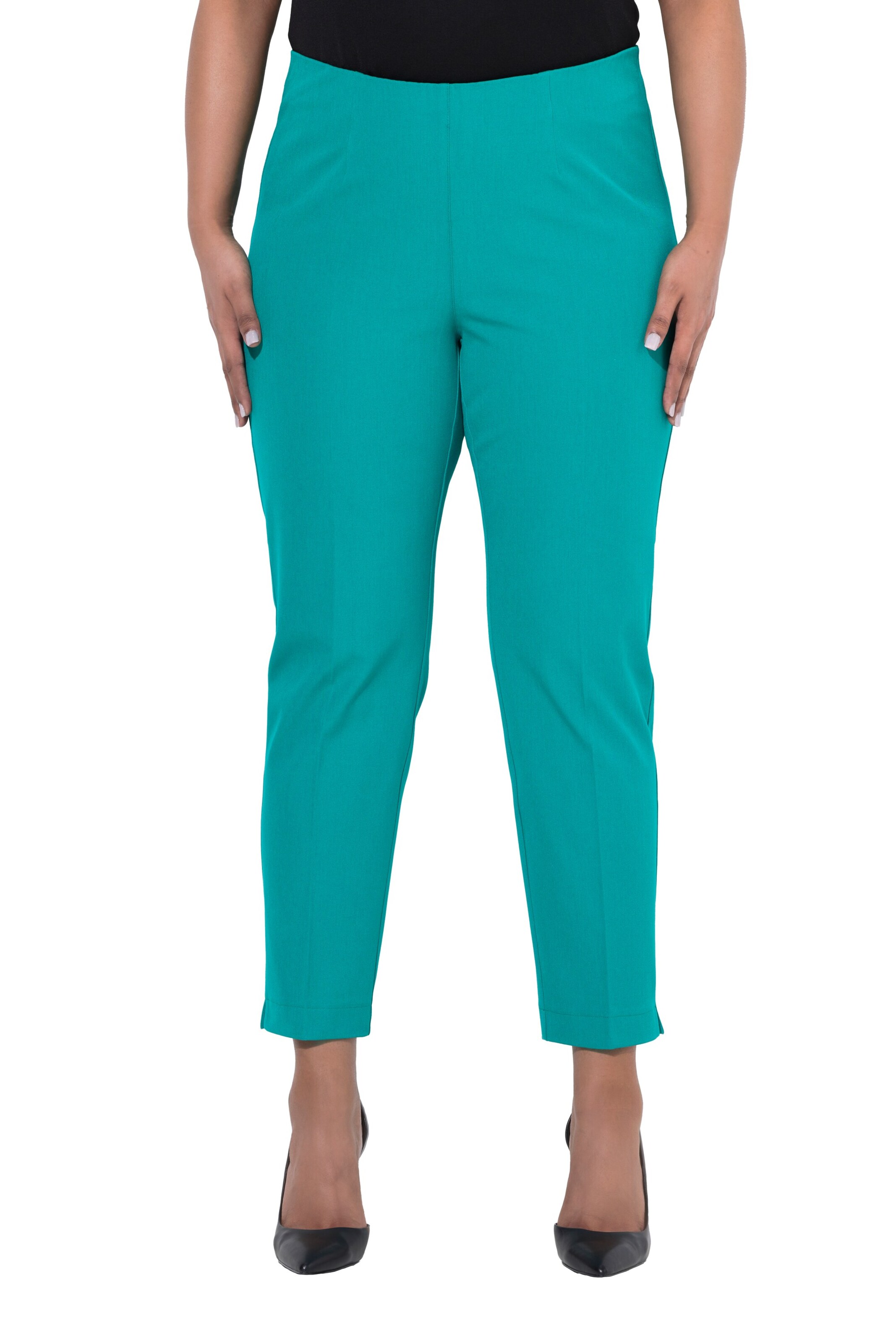 Ulla Popken Slimfit Hose in Blau: Vorderseite