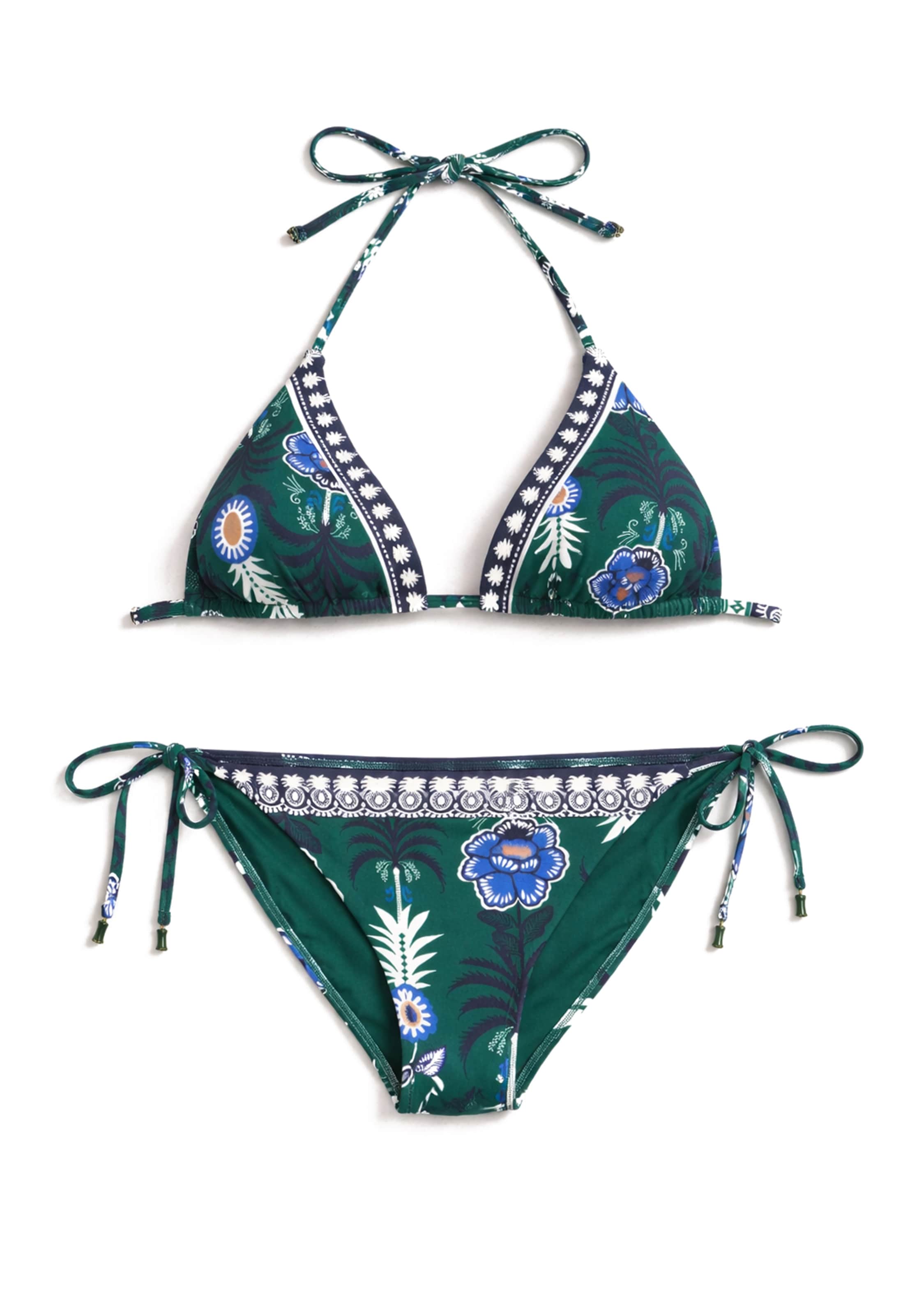Gisela Triangel Bikini in Blauw: voorkant