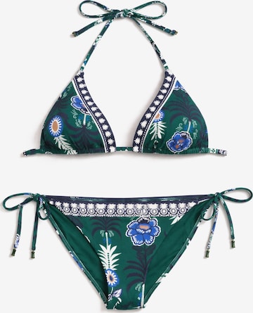 Gisela Kolmio Bikini värissä sininen: etupuoli